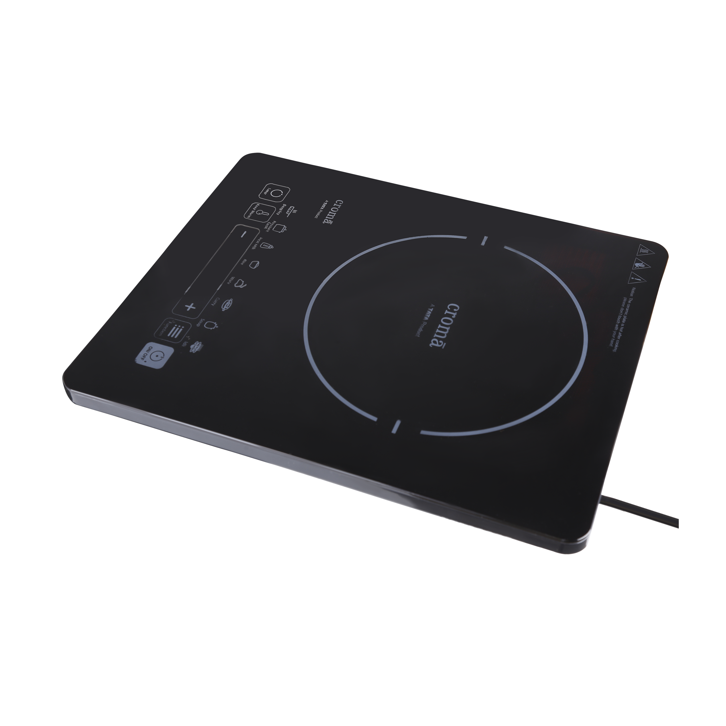 Buy Croma 2000 Watts Induction Cooktop (CRSKAH802sIC20, Black) Online